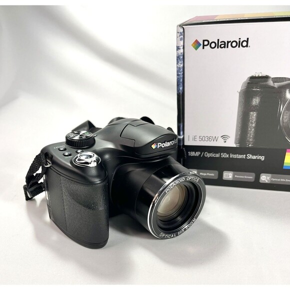 Polaroid iE 5036W 18MP Digital Camera With Vivitar Storage Bag Accessories - Picture 2 of 16